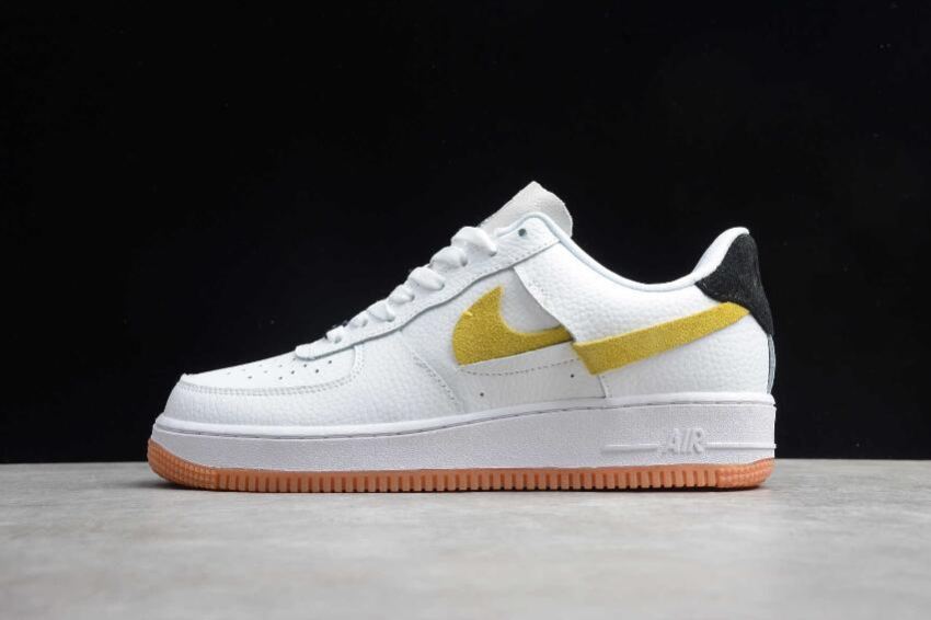 Women's Nike Air Force 1 07 LX White Yellow BV0740-101 Running Shoes