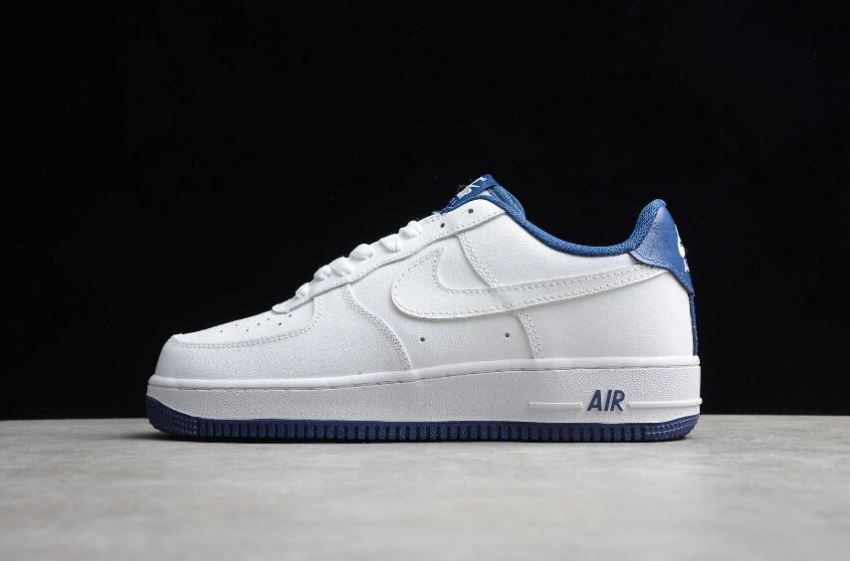 Women's Nike Air Force 1 07 White Royal Blue CD0884-102 Running Shoes - Click Image to Close