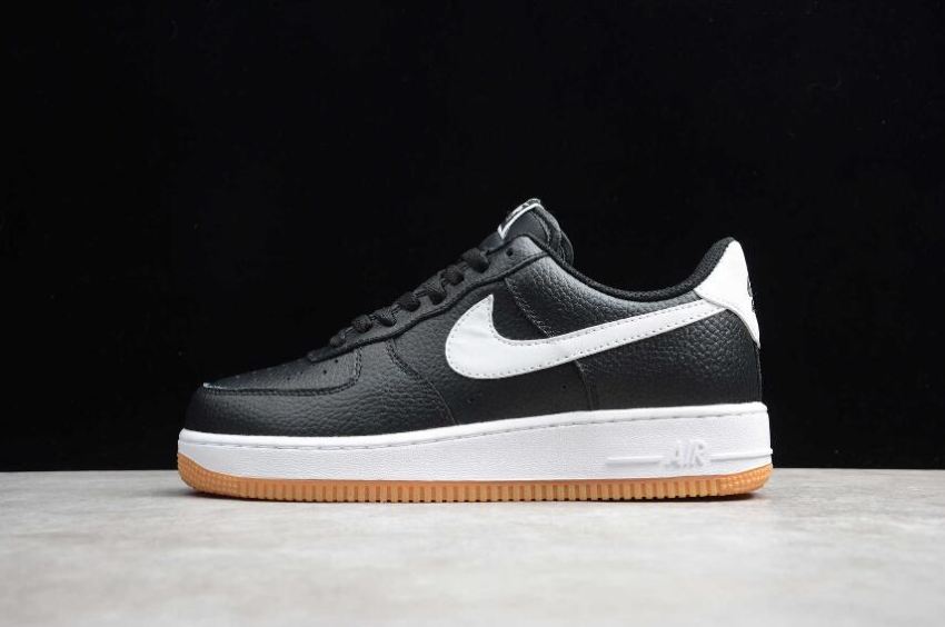 Men's Nike Air Force 1 07 Black White Brown CI00547-002 Running Shoes