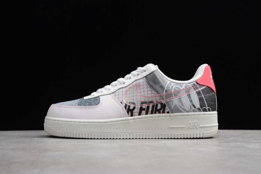 Men's Nike Air Force 1 07 PRM 2 Light Soft Pink White Sail CI0066-600 Running Shoes - Click Image to Close