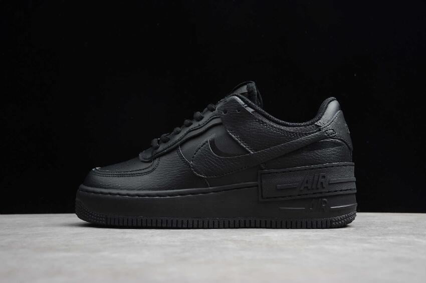 Women's Nike Air Force 1 Shadow Triple Black CI0919-001 Running Shoes