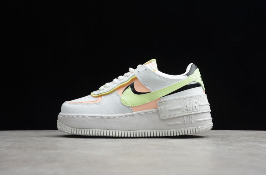 Men's Nike Air Force 1 Shadow Summit White Crimson Tint CI0919-107 Running Shoes