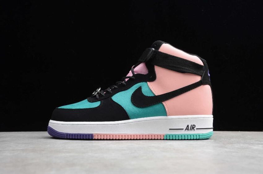 Men's Nike Air Force 1 High 07 Pink Blue CI2306-300 Running Shoes