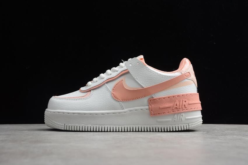 Women's Nike Air Force 1 Shadow Summit White Pink Quartz CJ1641-101 Running Shoes