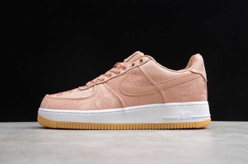 Men's Nike Air Force 1 PRM x Clot Rose Gold White CJ5290-600 Running Shoes - Click Image to Close