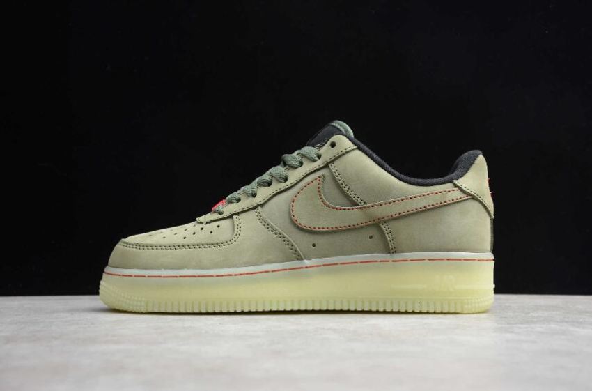 Women's Nike Air Force 1 Upstep Grey Green CJ6602-255 Running Shoes