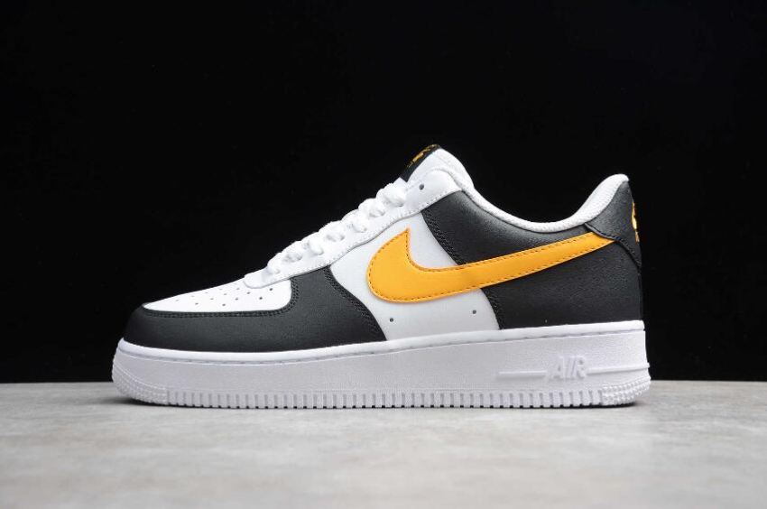 Women's Nike Air Force 1 07 RS Black University Gold White CK0806-001 Running Shoes