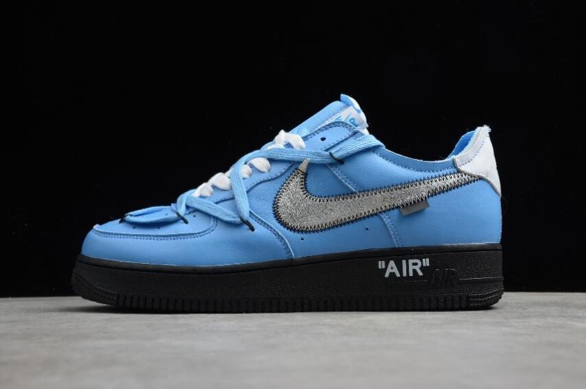 Women's Nike Air Force 1 07 Virgil University Blue Black CK0866-401 Running Shoes