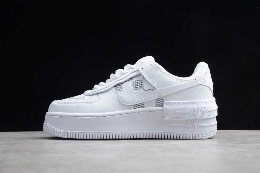 Women's Nike Air Force 1 Shadow White Grey CK3172-003 Running Shoes