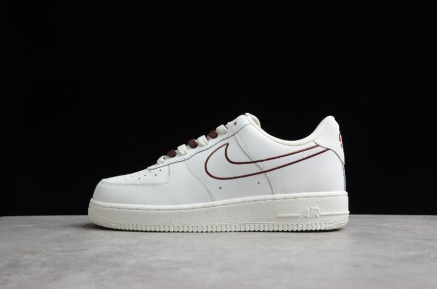 Women's Nike Air Force 1 07 Off White Coffee CL6326-138 Running Shoes