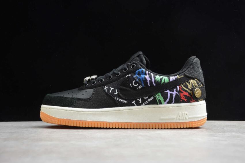 Women's Nike Air Force 1 Low Black White CN2405-001 Running Shoes - Click Image to Close