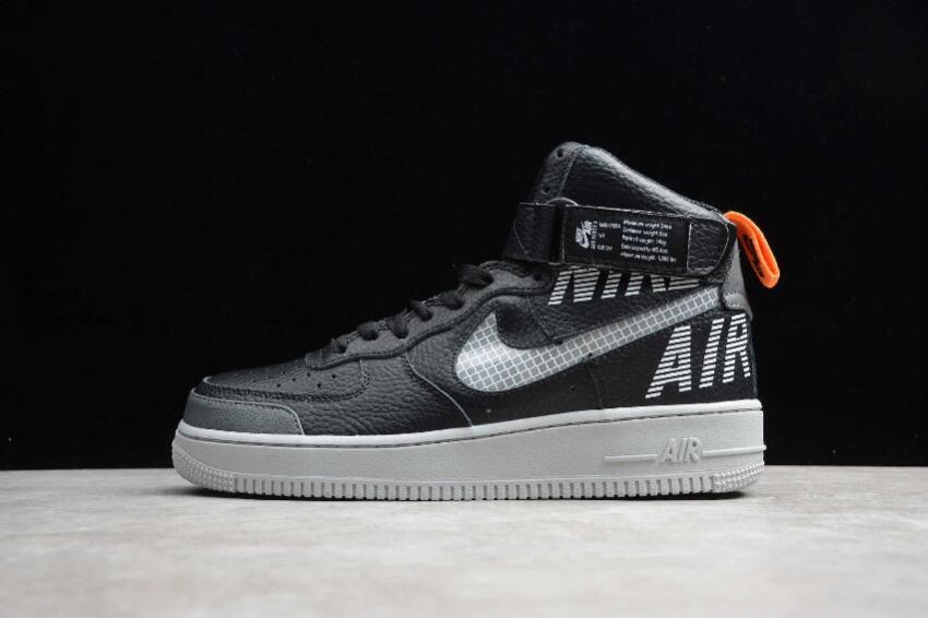 Men's Nike Air Force 1 07 PRM 2 Black Grey CQ0449-001 Running Shoes - Click Image to Close