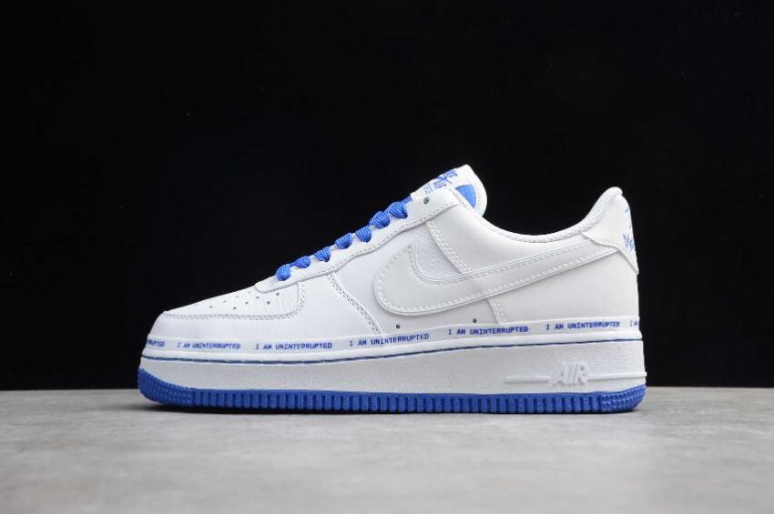 Men's Nike Air Force 1 07 MORE THAN White Racer Blue CQ0494-100 Running Shoes