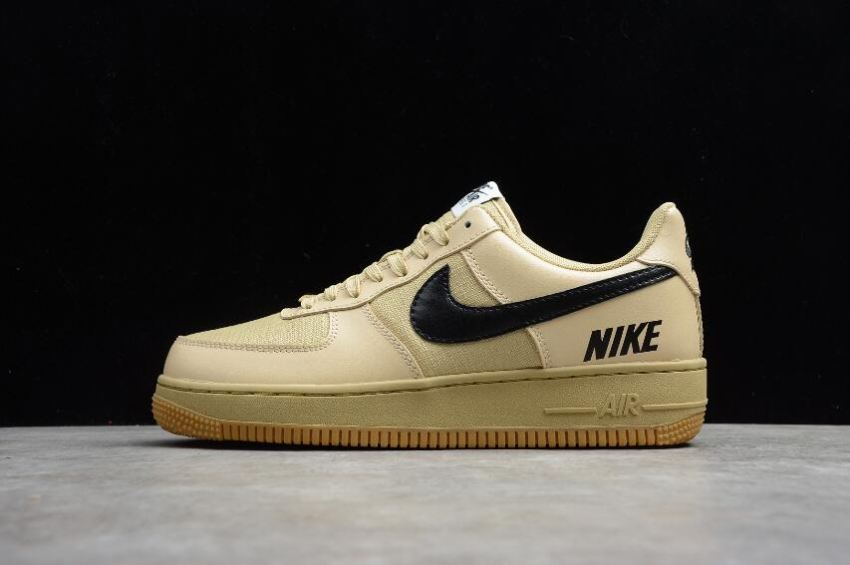 Women's Nike Air Force 1 Team Gold White Black CQ4215-700 Running Shoes - Click Image to Close