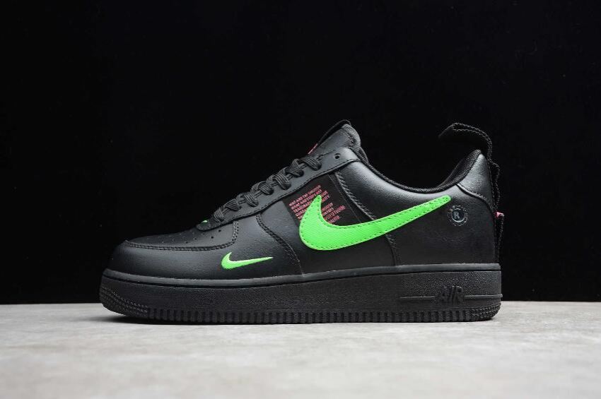 Men's Nike Air Force 1 UL Black Scream Green Hyper Pink CQ4611-001 Running Shoes