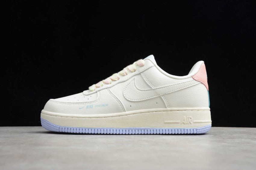 Men's Nike Air Force 1 Low Sail Lavender Mist White Pink CQ4810-111 Running Shoes - Click Image to Close