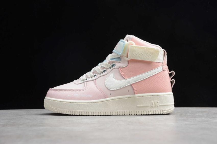 Men's Nike Air Force 1 High UT Echo Pink Sail CQ4810-621 Running Shoes - Click Image to Close