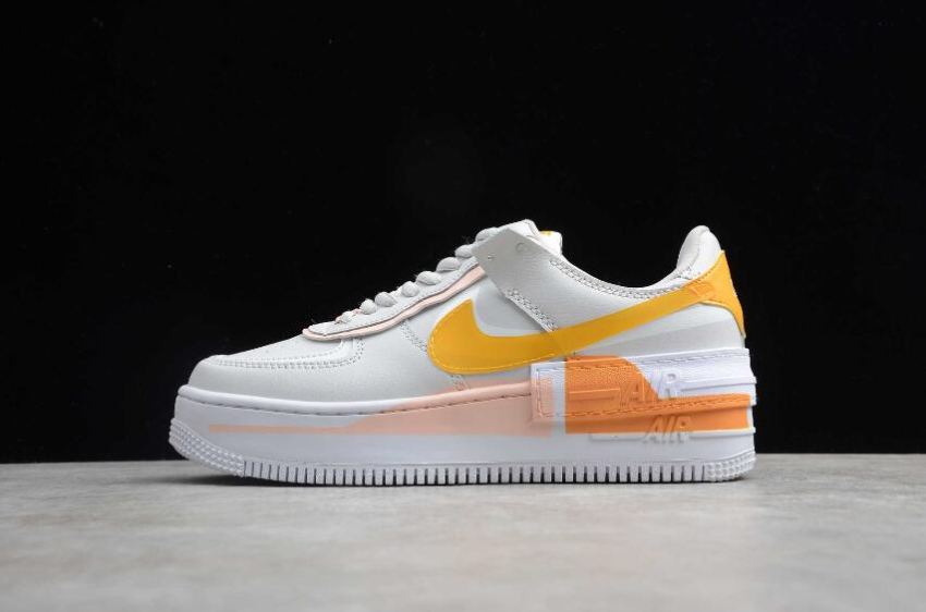 Women's Nike Air Force 1 Shadow SE Vast Grey Pollen Rise CQ9503-001 Running Shoes