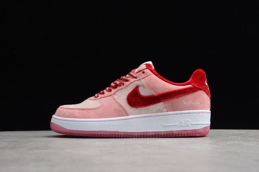 Men's Nike Air Force 1 AC Pink Velvet CT2552-800 Running Shoes - Click Image to Close