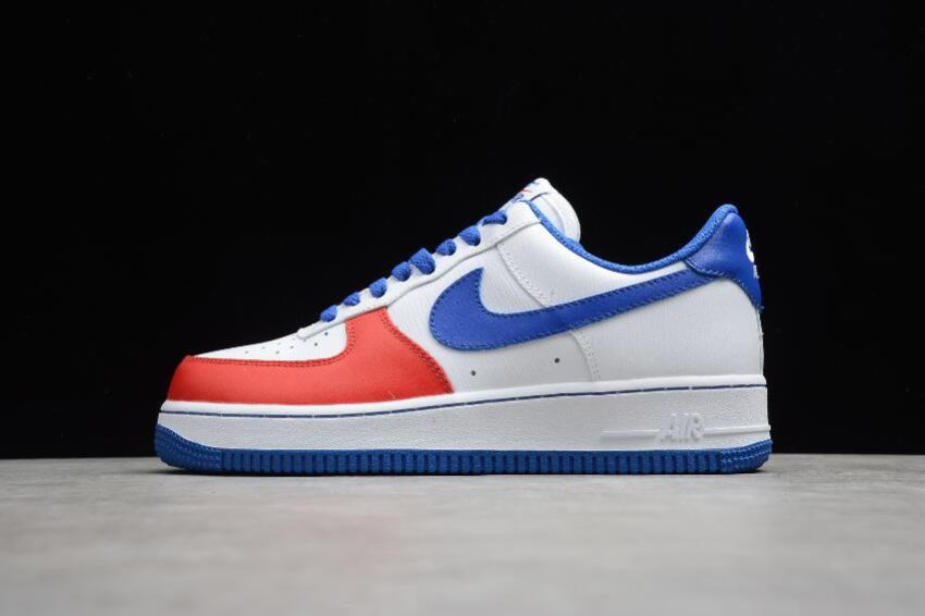 Men's Nike Air Force 1 By Customer White Blue Red CT7875-164 Running Shoes - Click Image to Close