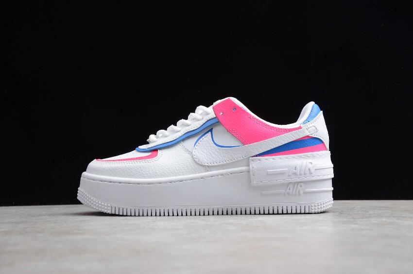 Men's Nike Air Force 1 Shadow White Hyper Pink CU3012-111 Running Shoes - Click Image to Close