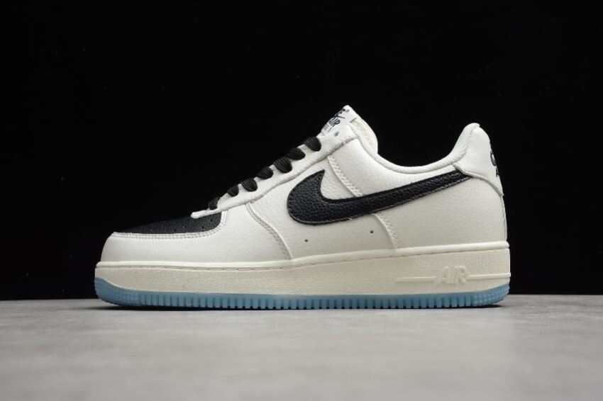 Men's Nike Air Force 1 07 Beige Black CU6603-113 Running Shoes - Click Image to Close