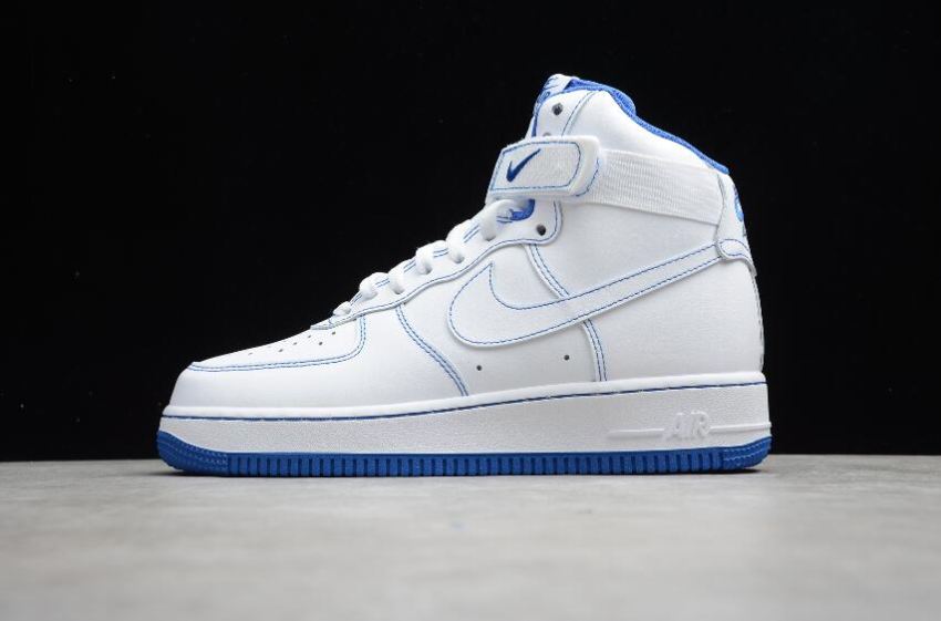 Men's Nike Air Force 1 High 07 White Racer Blue CV1753-101 Running Shoes