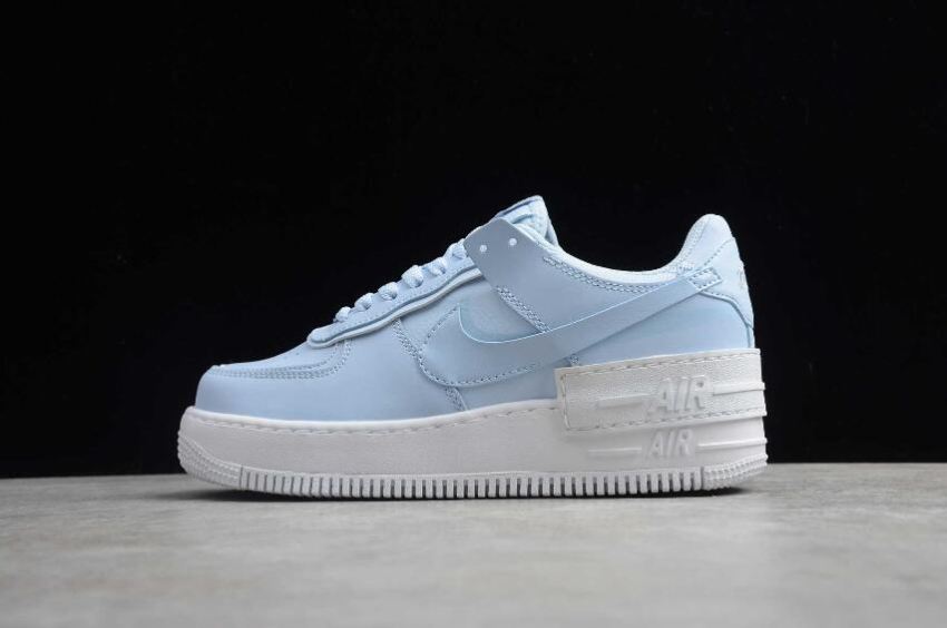 Men's Nike Air Force 1 Shadow Hydrogen Blue White CV3020-400 Running Shoes - Click Image to Close