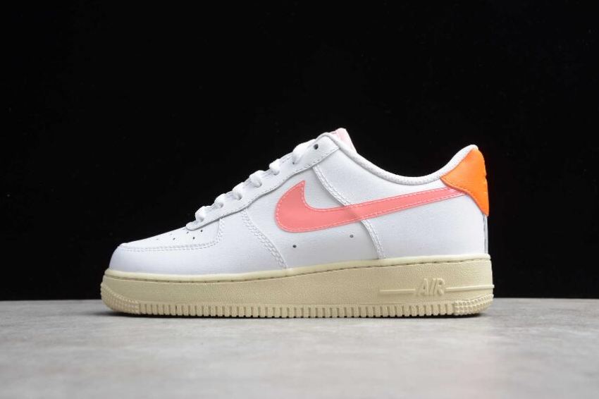 Men's Nike Air Force 1 07 PRM Coral Pink CV3030-100 Running Shoes - Click Image to Close