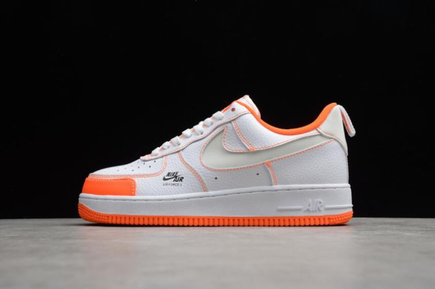 Women's Nike Air Force 1 LV8 Utility White Orange CV3039-103 Running Shoes