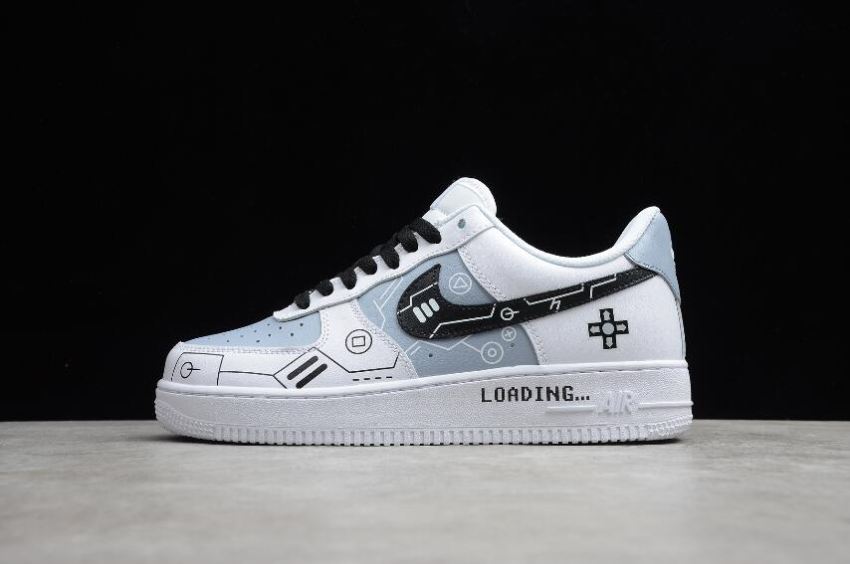 Men's Nike Air Force 1 07 White Gray Black CW2288-1116 Running Shoes - Click Image to Close