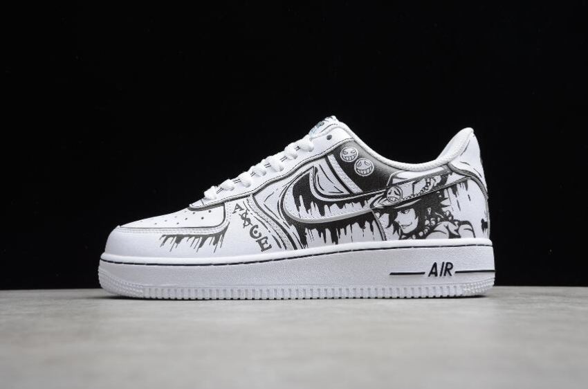 Women's Nike Air Force 1 07 White Black CW2288-301 Running Shoes - Click Image to Close