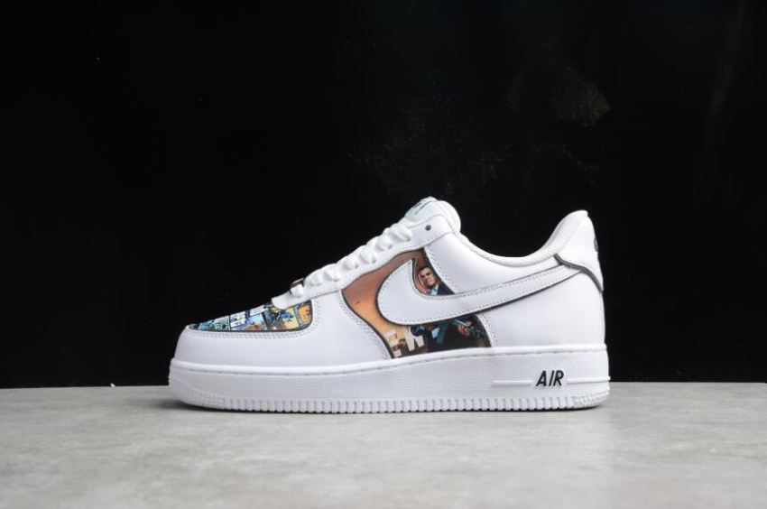 Men's Nike Air Force 1 07 CW2288-302 White Colorful Shoes Running Shoes - Click Image to Close