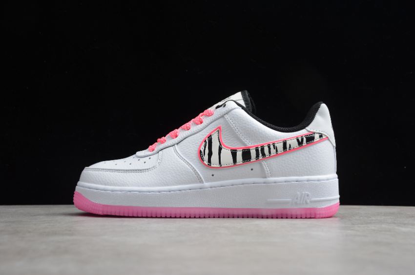 Women's Nike Air Force 1 Dior White Black Blue Pink CW3919-100 Running Shoes - Click Image to Close