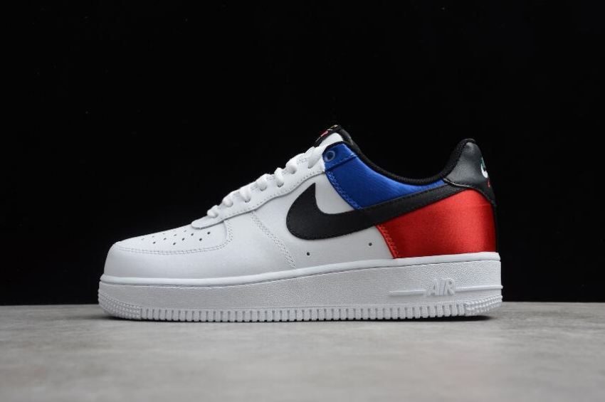 Men's Nike Air Force 1 07 Unite White Black MultiColor CW7010-100 Running Shoes - Click Image to Close