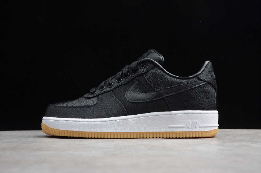 Men's Nike Air Force 1 PRM x Clot Black White CZ3986-001 Running Shoes - Click Image to Close