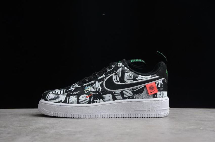 Women's Nike Air Force 1 07 CZ5927-001 Black Shoes Running Shoes - Click Image to Close