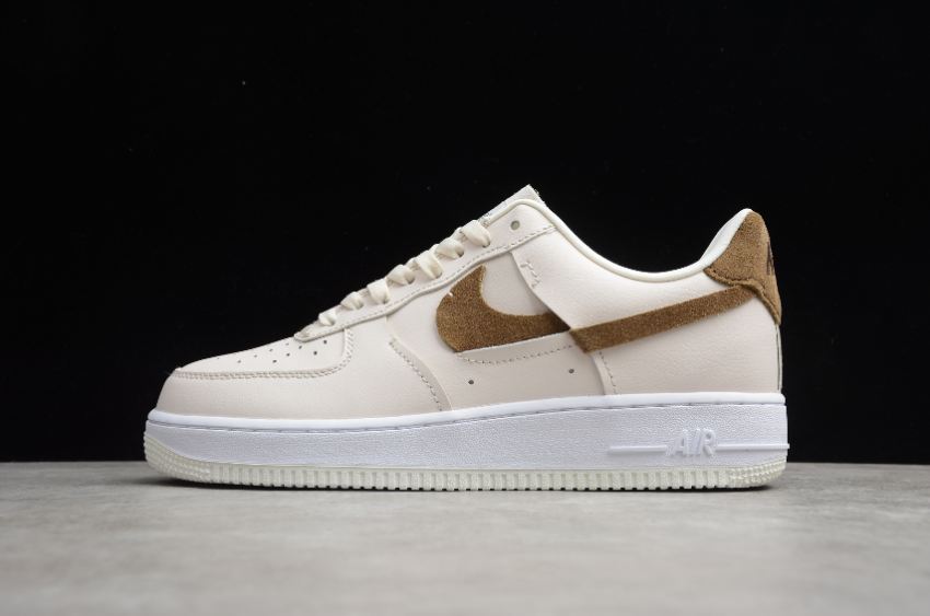 Men's Nike Air Force 1 07 LXX Cream Brown Pink White DC1425-100 Running Shoes