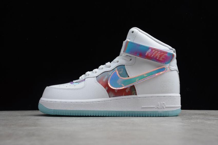 Women's Nike Air Force 1 HI LX Good Game White Multi Color DC2111-191 Running Shoes - Click Image to Close