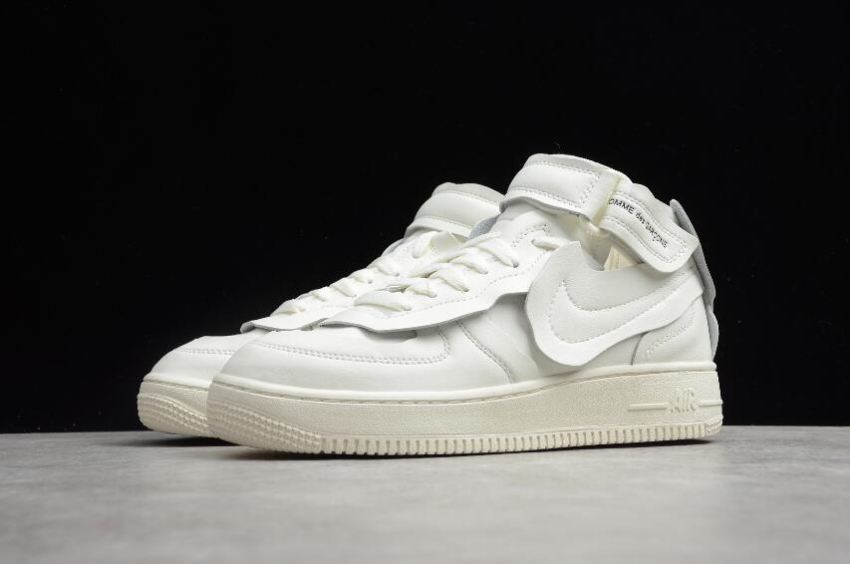 Men's Nike Air Force 1 x CDG White Sail Black Silver DC3601-100 Running Shoes - Click Image to Close