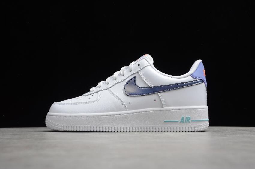 Women's Nike Air Force 1 GS White Dark Purple Dust DC8188-100 Running Shoes - Click Image to Close