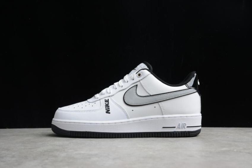 Women's Nike Air Force 1 07 Lv8 DC8873-101 White Black Wolf Grey Shoes Running Shoes - Click Image to Close