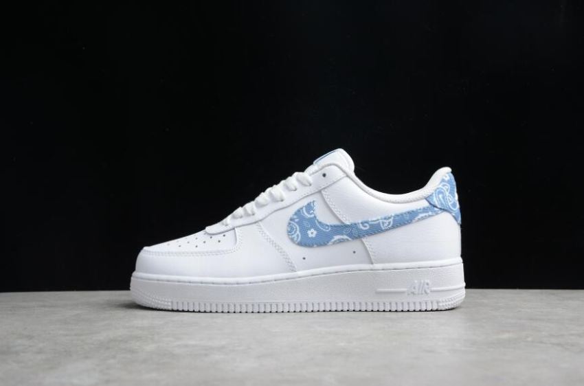 Women's Nike Air Force 1 Low DH4406-100 White Light Blue Shoes Running Shoes