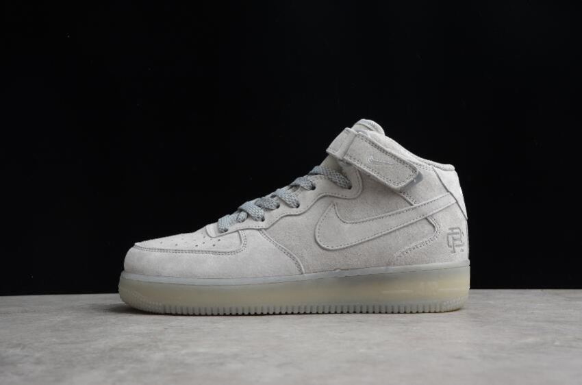 Women's Nike Air Force 1 MID Reigning Champ Cool Grey White GB1119-198 Shoes Running Shoes - Click Image to Close