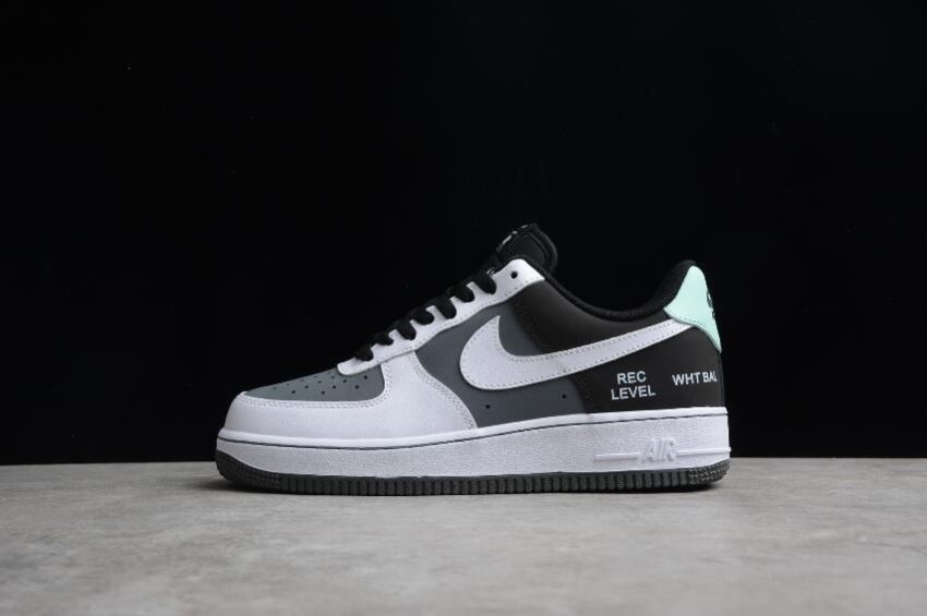 Women's Nike Air Force 1 07 Black Grey White GD5060-755 Running Shoes - Click Image to Close