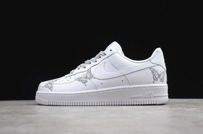 Men's Nike Air Force 1 Low White Butterfly N-0255 Running Shoes