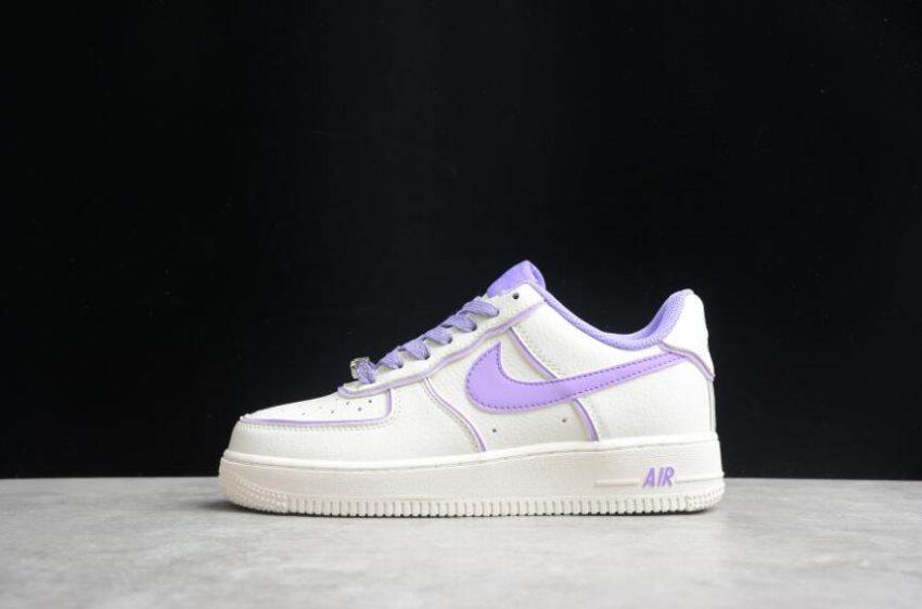 Women's Nike Air Force 1 07 SU19 Beige Purple UH8958-055 Running Shoes