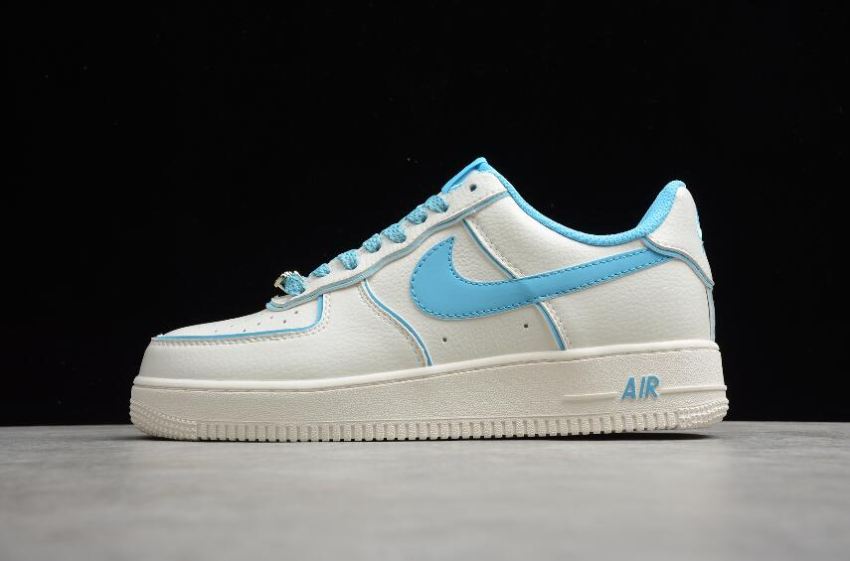 Women's Nike Air Force 1 07 SU19 Beige Blue UH8958-066 Running Shoes