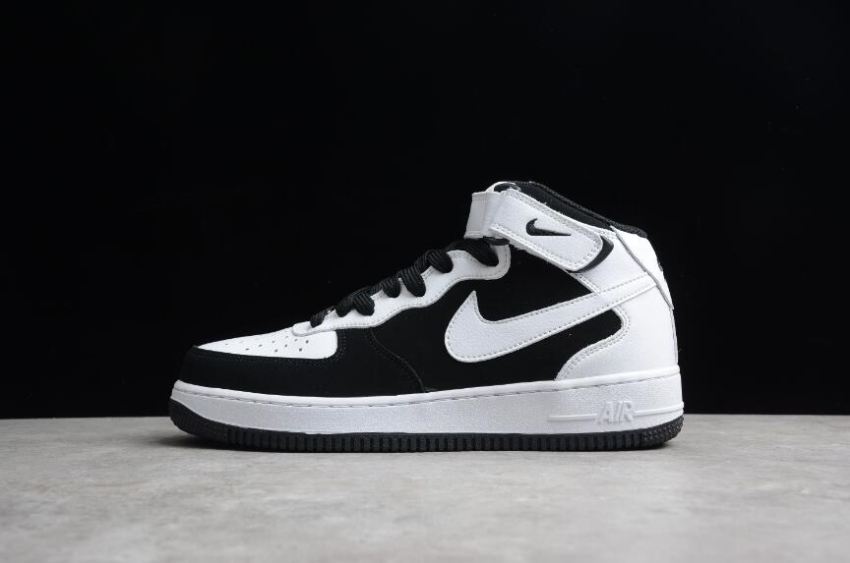 Women's Nike Air Force 107 Mid YH2293-033 White Black Shoes Running Shoes