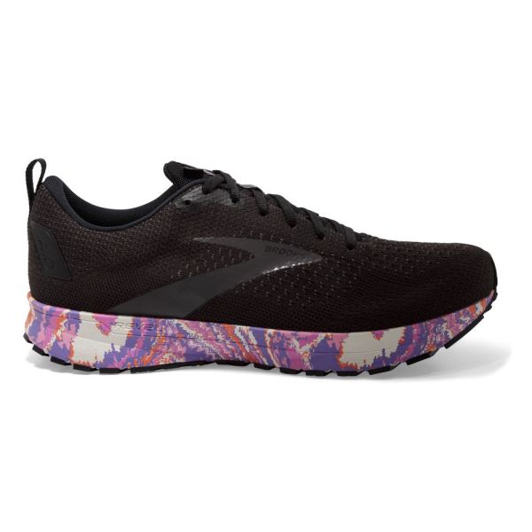 Brooks Revel 4 Black/Pavement/Lilac - Click Image to Close